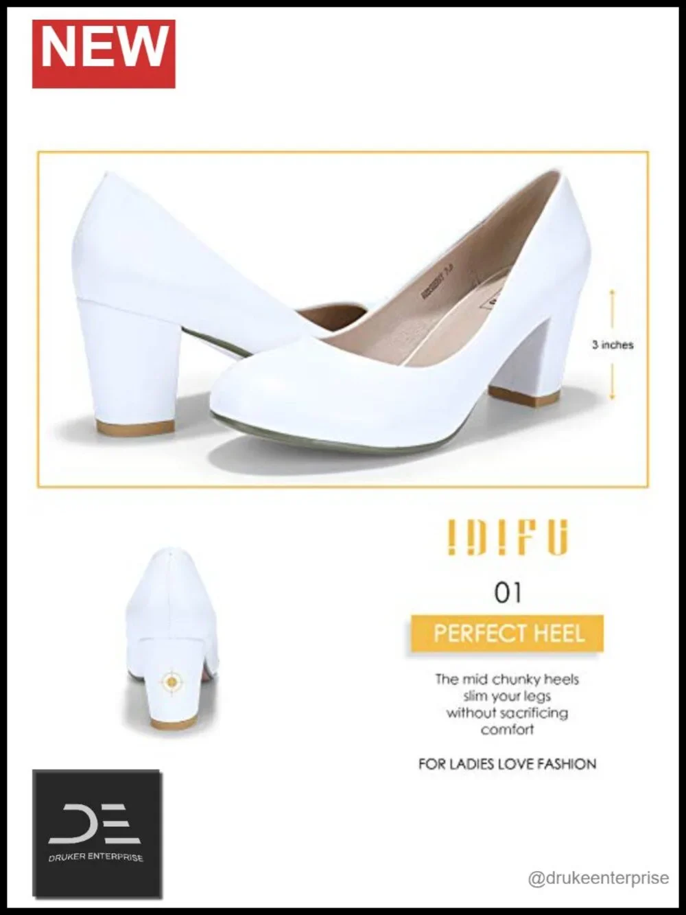 Low Block Chunky Heels Pumps Closed Round Toe for Wedding Office Evening